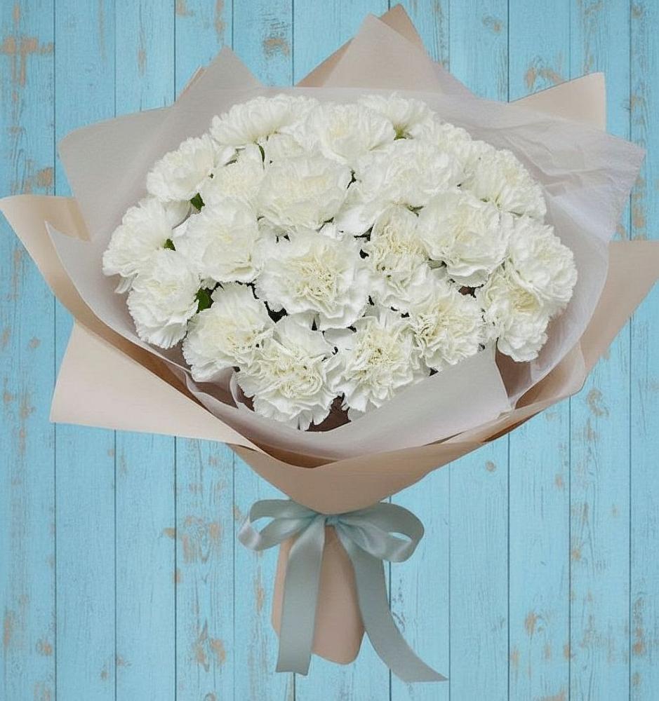 Букет цветов из: Гвоздики в Быково Волгоградской области