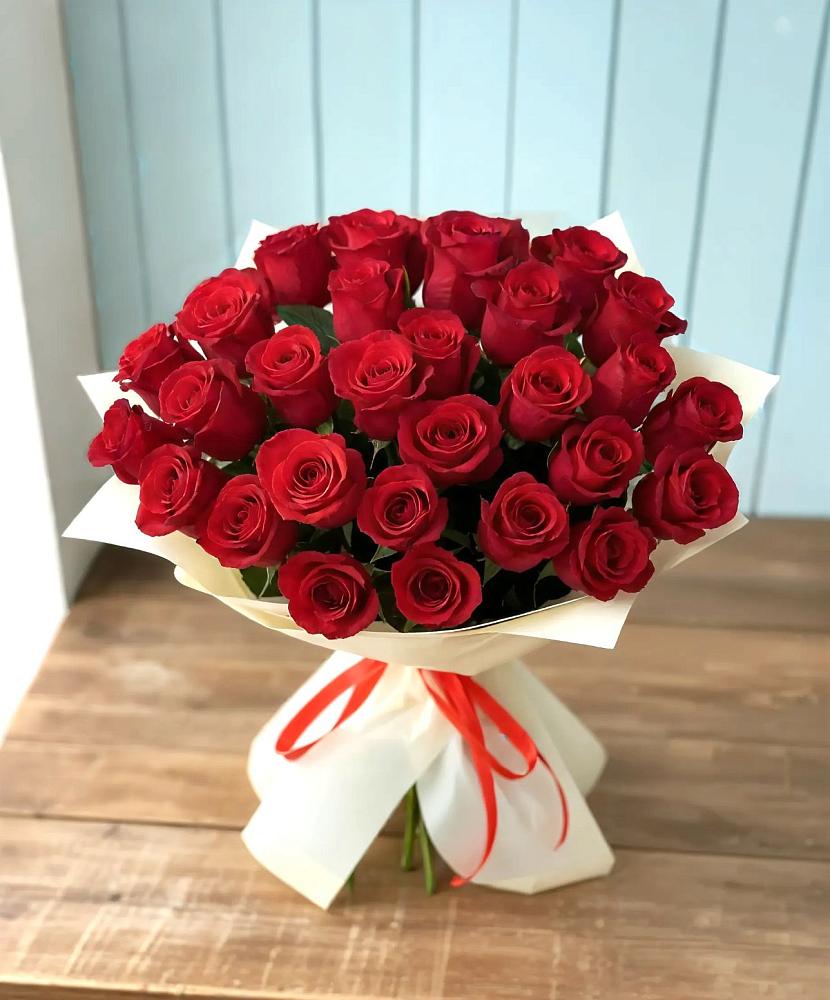 Букет 29 Красных роз в Быково Волгоградской области