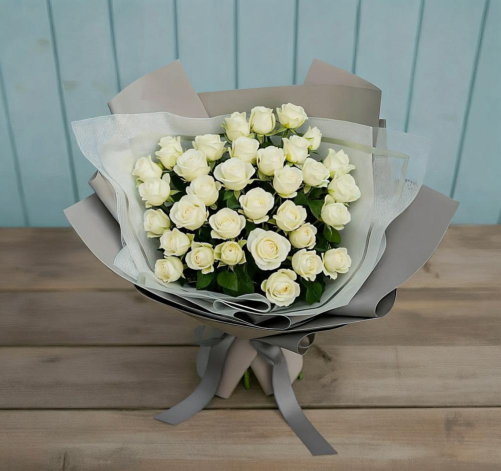 Букет Белоснежная нежность в Быково Волгоградской области
