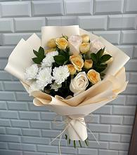 Букет цветов из:  Розы и Хризантемы в Быково Волгоградской области