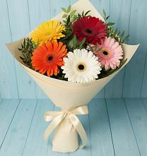 Букет цветов из:  Герберы в Быково Волгоградской области