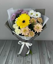 Букет цветов из:  Розы, Герберы и Хризантемы #REPLACE_PRED# Быково Волгоградской области