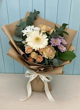 Букет цветов из:  Герберы и Хризантемы в Быково Волгоградской области