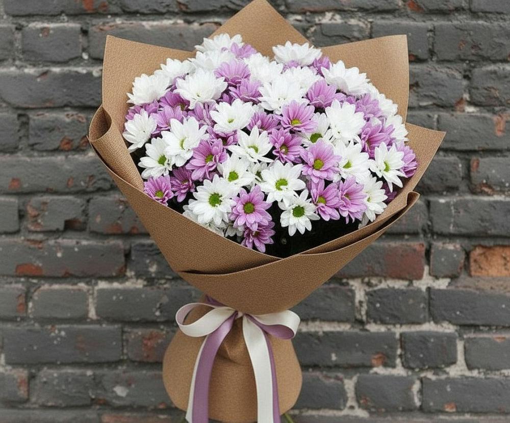 Букет цветов из: Хризантемы в Быково Волгоградской области