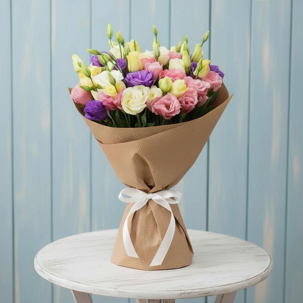 Букет цветов из: Лизиантусы в Быково Волгоградской области