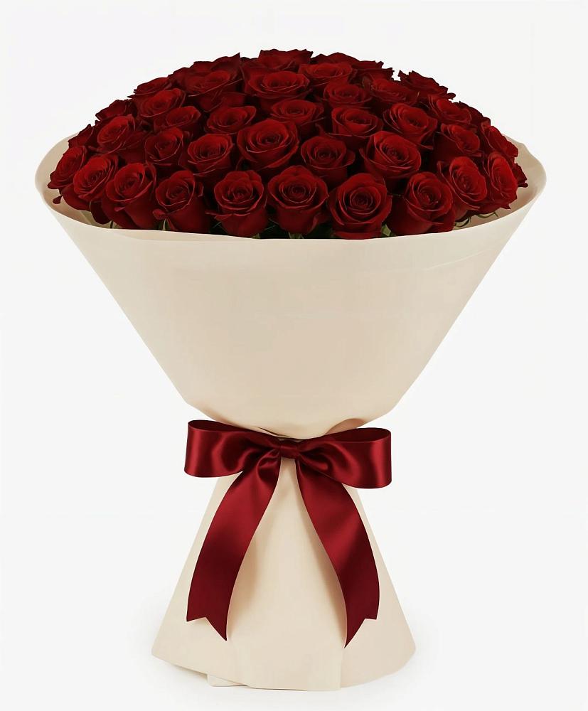 Букет 101 Бордовая роза Блэк Бакарра в Быково Волгоградской области