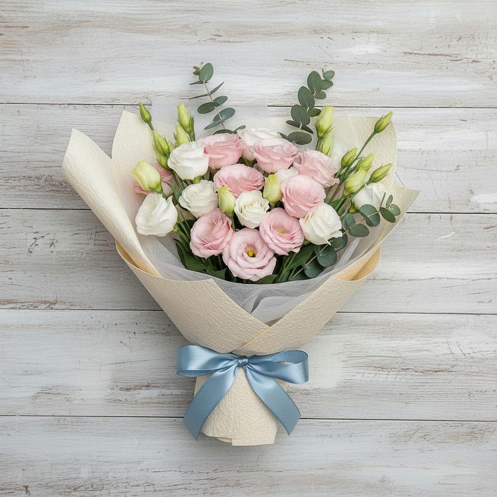 Букет цветов из: Лизиантусы в Быково Волгоградской области